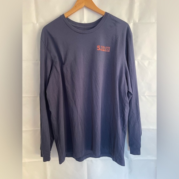 5.11 Tactical Shirt Adult 2XL Black Logo Long Sleeve Outdoor Men's - Picture 1 of 4